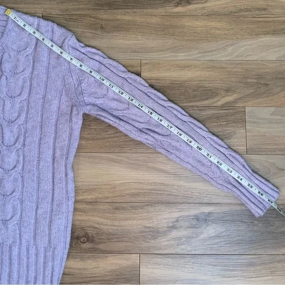 Banana Republic Long Sleeve Knit Crew-neck Sweater Lavender - Picture 6 of 7